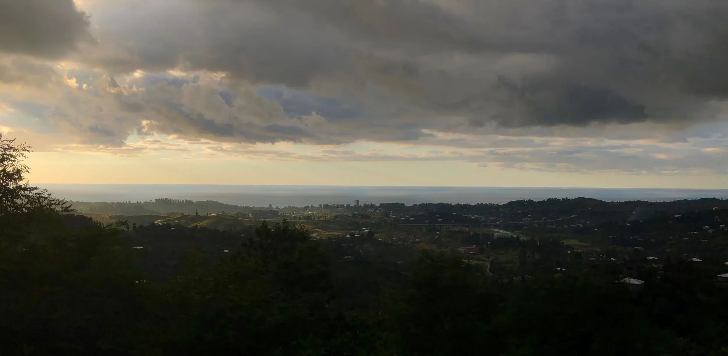 September 19th. The view going down from Station 2 after a long day of counting.