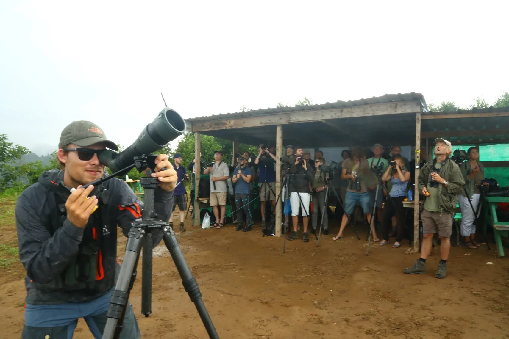 September 8th. Photo by Johannes Jansen. The birds don’t care about a little rain, the count needs to continue…