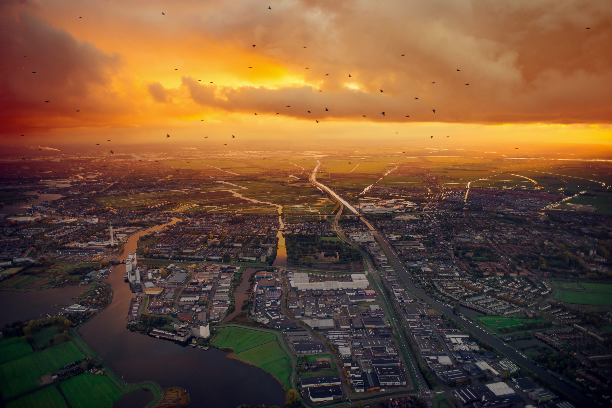 Bird migration radar mapping over Noord-Holland